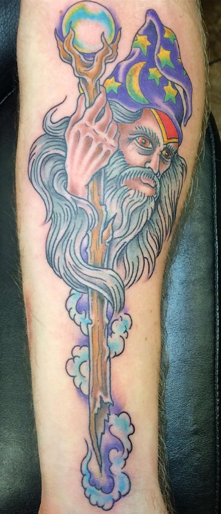 Dave Woodard tattoo wizard