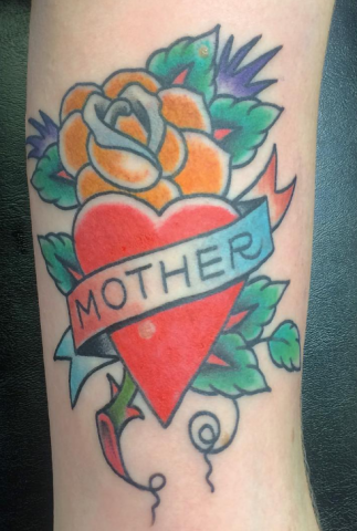 Dave Woodard tattoo mother old school