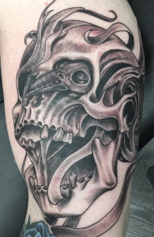 Chip Baskin skull