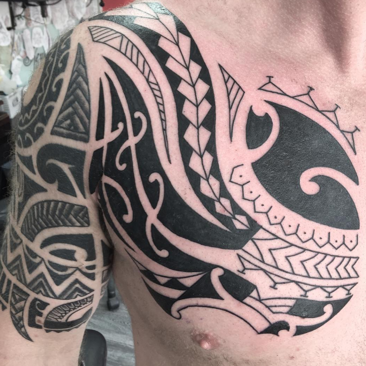 Chip Baskin tattoo tribal indonesia