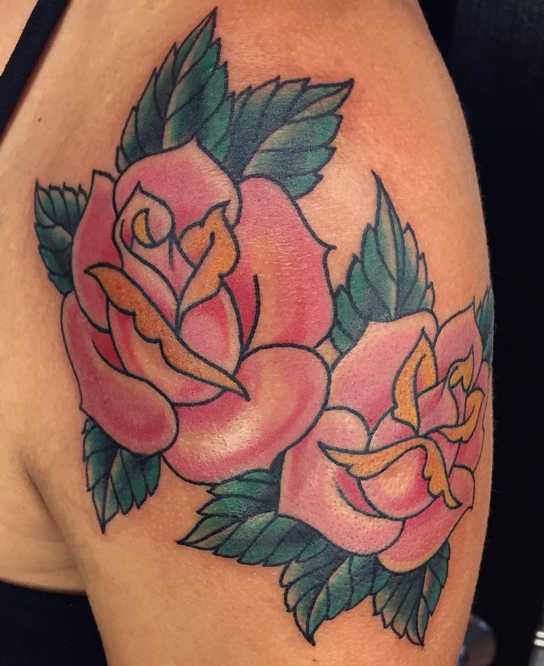 Andy Perez tattoo roses