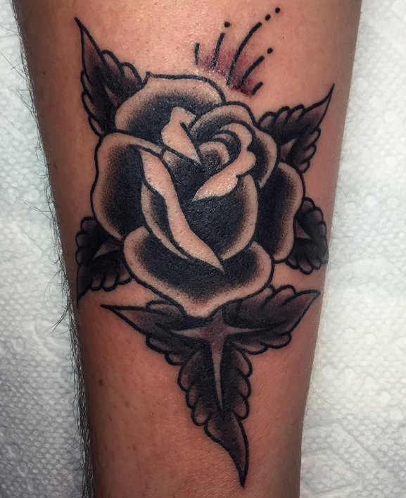Andy Perez tattoo rose