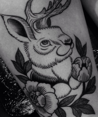Buffy Ino Kua tattoo bunny neo traditional