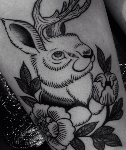 Buffy Ino Kua tattoo bunny neo traditional