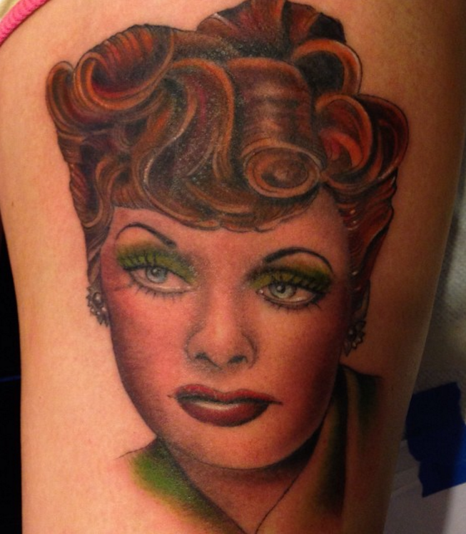 Buffy Ino Kua tattoo realism portrait color