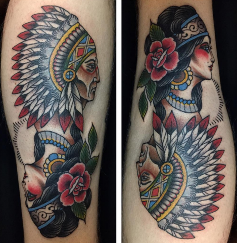 a alonzi tattoo indian