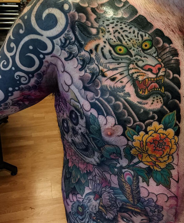 Dave Regan tattoo oriental japanese tiger
