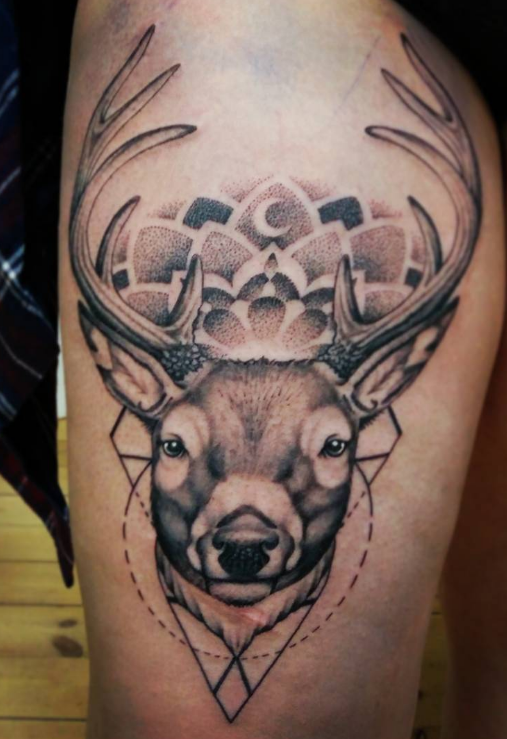 Simon Brandt Tattoo Art of Ink deer
