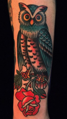 Holly Ellis Idle Hand Tattoo owl