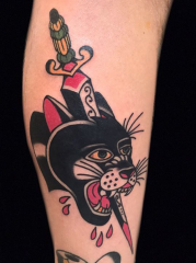 Holly Ellis Idle Hand Tattoo panther