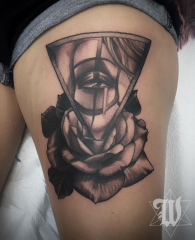 Phillip Wolves tattoo