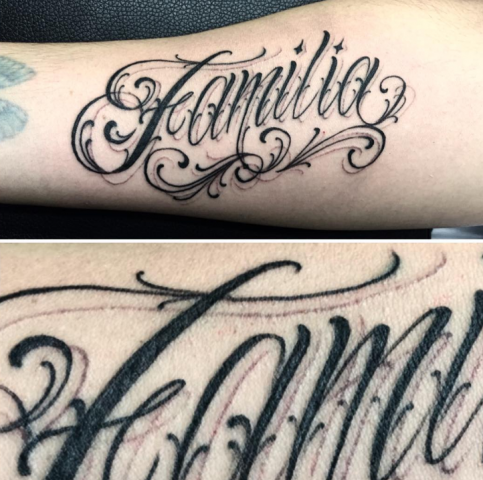 Ozon BambiniTattoo ITALIAN TATTOO ARTIST CUSTOM LETTERING