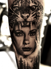 Pedro Leon Studio 73 Tattoo black n grey realism