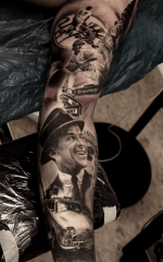 Pedro Leon Studio 73 Tattoo black n grey realism